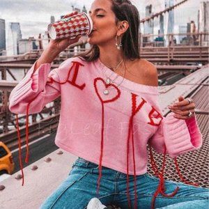 💝New Love Yarn Knit Fringe Vintage Insp Sweater💝